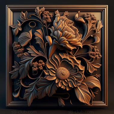 3D model flowers (STL)